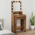 vidaXL Toaletný stolík Staré drevo 50 x 41 x 135 cm Kompozitné drevo