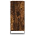vidaXL Skrinka na platne dymový dub 84,5x38x48 cm kompozitné drevo