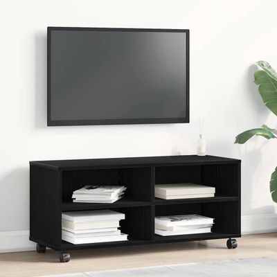 vidaXL TV skrinka Čierna 90 x 35 x 40.5 cm Kompozitné drevo