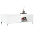 vidaXL Konferenčný stolík biely 90x60x35 cm kompozitné drevo