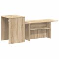 vidaXL Konzolový stôl Sonoma dub 91,5 x 35 x 38,5 cm Kompozitné drevo