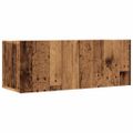 vidaXL TV skrinky nástenné 2 ks staré drevo 80x30x41 cm
