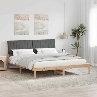 vidaXL Rám postele Hnedá 180 x 200 cm Masívne borovicové drevo