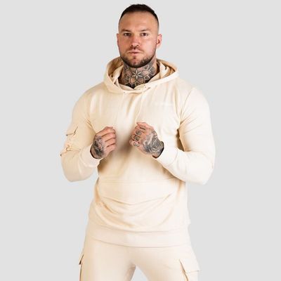Mikina TRN Hoodie Sand - GymBeam, veľkosť XL, veľkosť oblečenia XL
