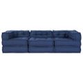 vidaXL Modulová pohovka Látka Indigo 210 x 70 x 56 cm