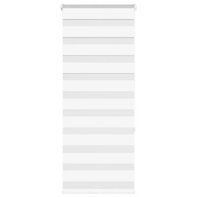 vidaXL Zebra roleta biela 55x150 cm šírka látky 50,9 cm polyester
