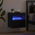 vidaXL TV nástenná skriňa 40 x 30 x 40 cm Čierny dub Kompozitné drevo