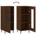 vidaXL Komoda hnedý dub 34,5x34x90 cm spracované drevo