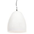 vidaXL Industriálna závesná lampa 25 W biela 42 cm okrúhla E27