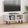 vidaXL TV stolík 68,5 x 35 x 35 cm Biela Kompozitné drevo
