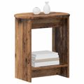 vidaXL Bočný stôl Staré drevo 50 x 39,5 x 55 cm Kompozitné drevo