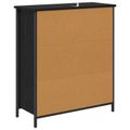 vidaXL Servírovacia skriňa Čierny dub 70 x 30 x 80 cm Kompozitné drevo