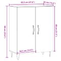 vidaXL Komoda staré drevo 69,5x34x90 cm kompozitné drevo