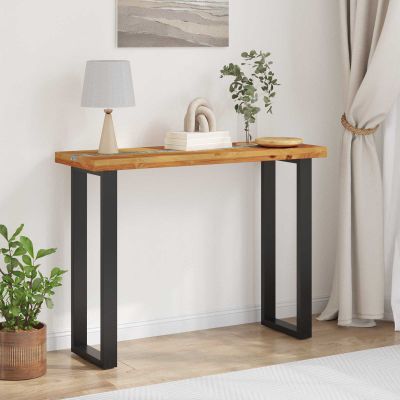 vidaXL Konzolový stôl Hnedá 100 x 35 x 75 cm Husté teakové drevo