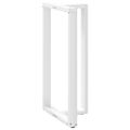 vidaXL Nohy barového stola v tvare T, 2 ks, biele, 60x35x(110-111) cm, oceľové