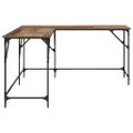 vidaXL Stôl Staré drevo Kompozitné drevo 149 x 149 x 75 cm