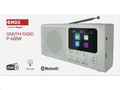 Rádio EMOS P-600W /E0091/ biely, DAB+/FM, 3 W, Bluetooth, USB vstup