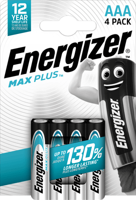 Energizer Max Plus AAA alkalické batérie 4ks E303320600