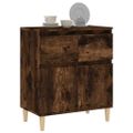 vidaXL Komoda dymový dub 60x35x70 cm spracované drevo