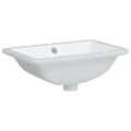vidaXL Kúpeľňové umývadlo biele 41,5x26x18,5 cm obdĺžnikové keramické