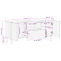 VidaXL TV skrinka 105x33,5x46 cm Masívne drevo Mango