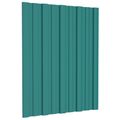 vidaXL Strešný panel 36 ks Zelená 60 x 45 cm Pozinkovaná oceľ