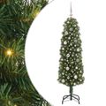 vidaXL Umelý vianočný stromček Zelená 150 cm PVC, oceľ a plast