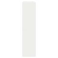vidaXL Regál na topánky biely 80x25x100 cm spracované drevo