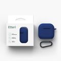 Silikónové puzdro Etteri pre AirPods 4 tmavomodrá