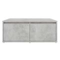 vidaXL Konferenčný stolík betónový sivý 80x80x31cm drevotrieska