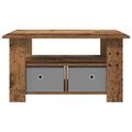 vidaXL Konferenčný stolík Staré drevo 77 x 55 x 42 cm Kompozitné drevo