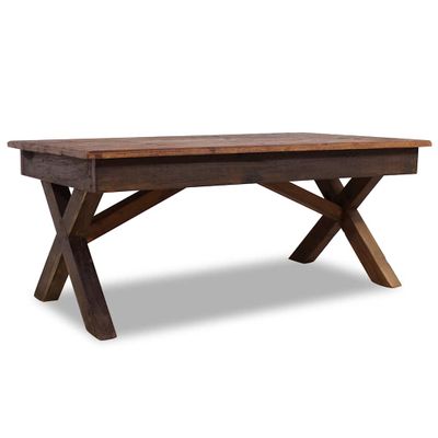 vidaXL Konferenčný stolík, zmes recyklovaného dreva 110x60x45 cm
