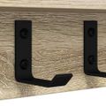 vidaXL Vešiak na stenu Nástenná montáž Sonoma dub 40 x 10,5 x 10,5 cm