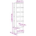 vidaXL Skrinky na topánky 2 ks staré drevo 28x27x102 cm kompoz. drevo