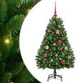 vidaXL Umelý Sklápací Vianočný Stromček Zelená 120 cm PVC a oceľ