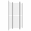 vidaXL 3-panelový paraván biely 150x180 cm látka