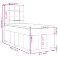 vidaXL Posteľný rám boxsping s matracom tmavosivý 80x200 cm látka