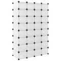 vidaXL Stojan na topánky priehľadný 93x36,5x140 cm PP