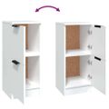 vidaXL Komoda biela 30x30x70 cm spracované drevo