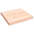 vidaXL Stolová doska 40x40x(2-4) cm neošetrený masív živé hrany