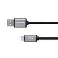 Kábel KRUGER & MATZ KM1236 Basic USB/micro USB 1,8m Black