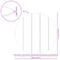 vidaXL Podložka pod bazén Ø 550 cm (2 mm) Okrúhly Netkaná textília