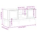 vidaXL Komoda FLORO biela 114x43x55 cm borovicový masív