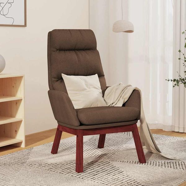 vidaXL Relaxačné kreslo hnedé látkové