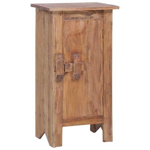 vidaXL Nočný stolík 43x31x80 cm zmes recyklovaného dreva