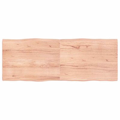 vidaXL Stolová doska svetlohnedá 160x60x(2-4)cm ošetrený masív hrany