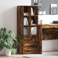 vidaXL Highboard so zásuvkou Dymová dub 45,5 x 34 x 127 cm