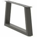 vidaXL Nohy konferenčného stolíka v tvare V, 2 ks, antracitové, 60 x (30-31,3) cm, oceľ