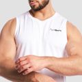 Tielko Mesh Base White - GymBeam, veľkosť XXL