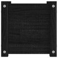 vidaXL Záhradné kvetináče 2 ks čierne 31x31x31 cm borovicový masív